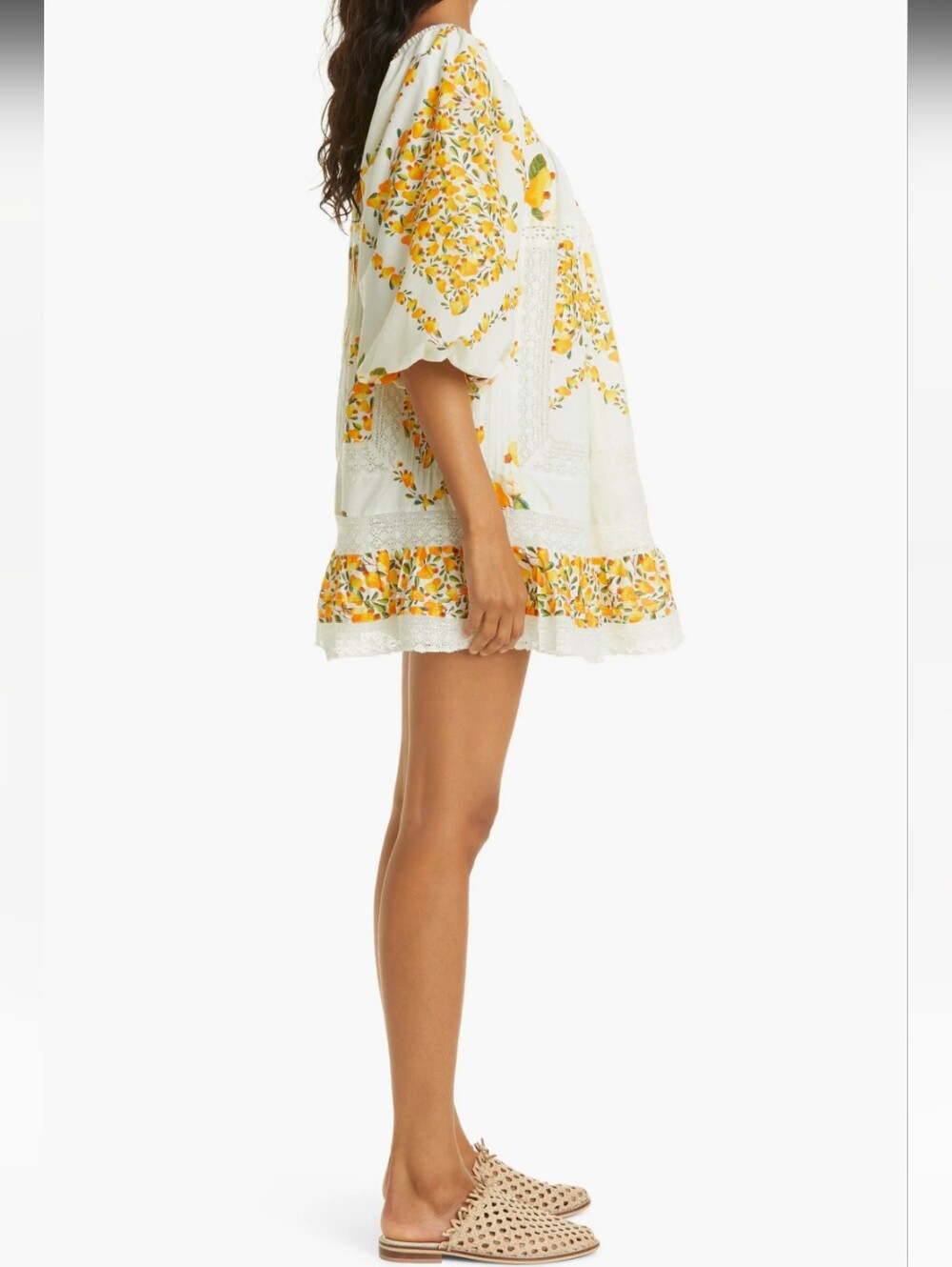 Farm Rio Off White Cashew Mini Dress - Picture 3 of 8